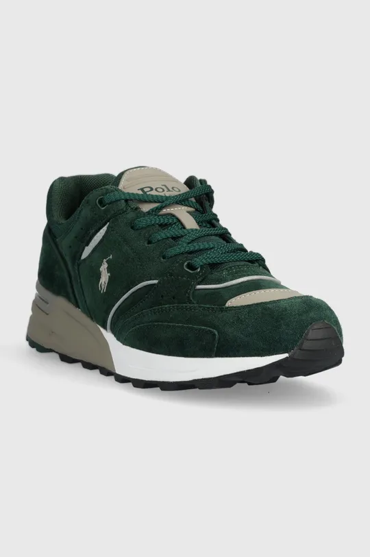 Σουέτ αθλητικά παπούτσια Polo Ralph Lauren Trackstr 200 πράσινο