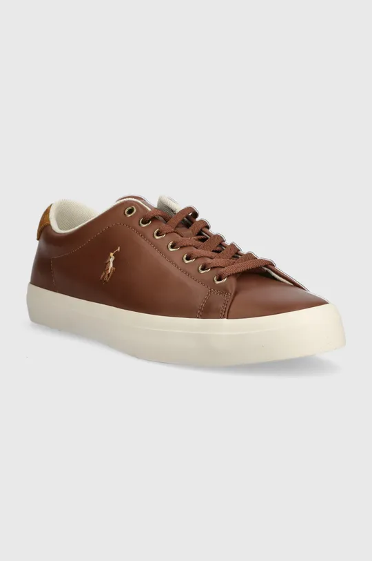 Кожаные кроссовки Polo Ralph Lauren Longwood коричневый