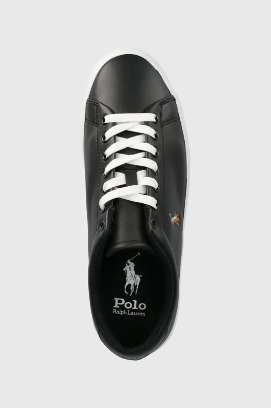 μαύρο Δερμάτινα αθλητικά παπούτσια Polo Ralph Lauren Longwood