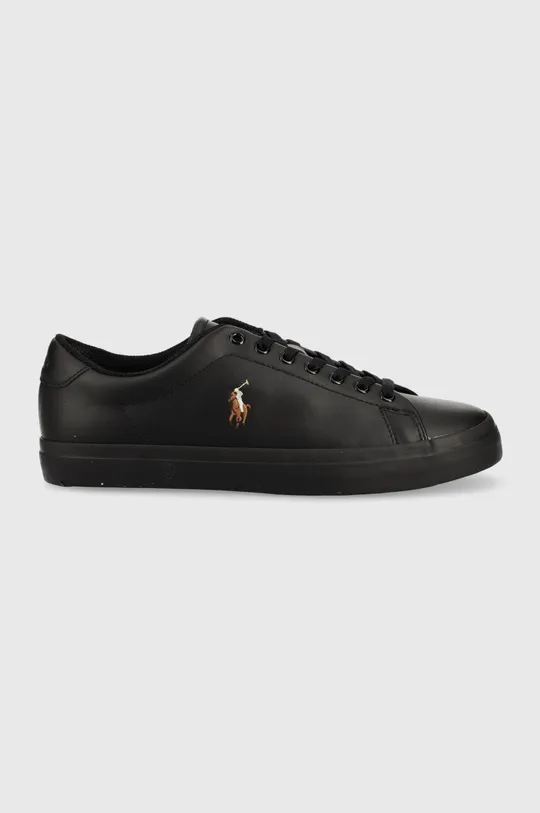 μαύρο Δερμάτινα αθλητικά παπούτσια Polo Ralph Lauren Ανδρικά