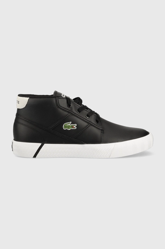 czarny Lacoste sneakersy skórzane Męski