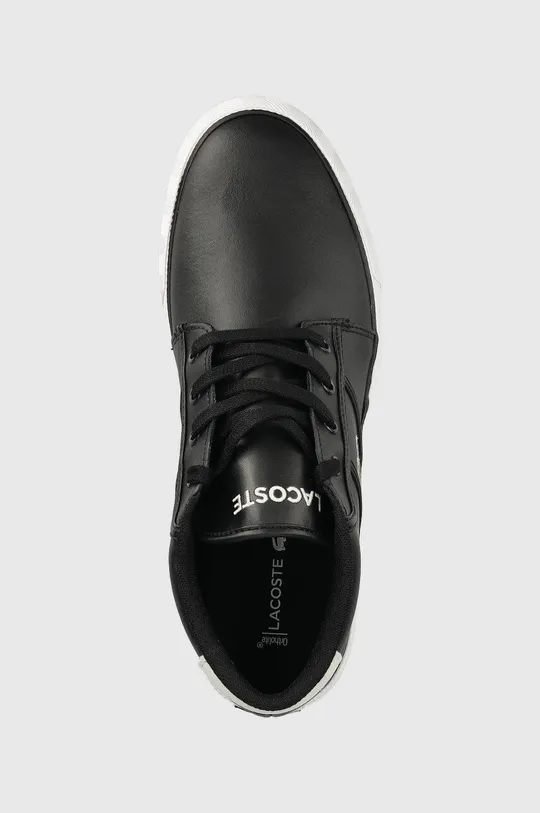 μαύρο Δερμάτινα αθλητικά παπούτσια Lacoste