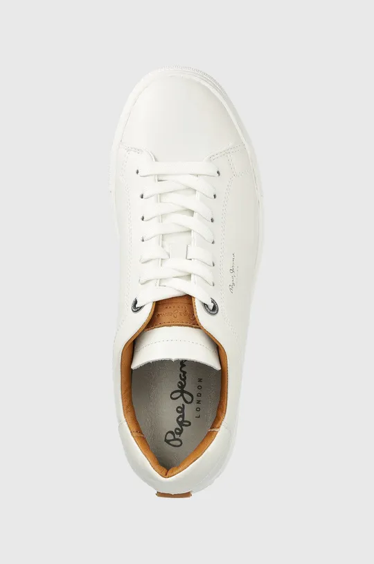 λευκό Δερμάτινα αθλητικά παπούτσια Pepe Jeans Joe Cup One