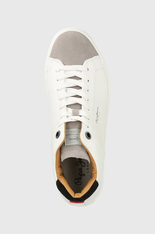 λευκό Δερμάτινα αθλητικά παπούτσια Pepe Jeans Joe Cup Half Boot