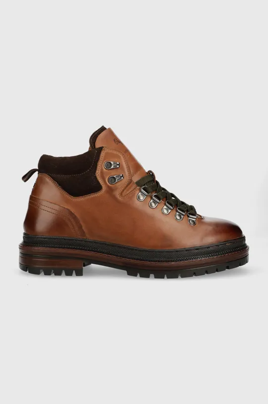 hnedá Kožené zimné topánky Pepe Jeans Martin Mountain Warm Pánsky