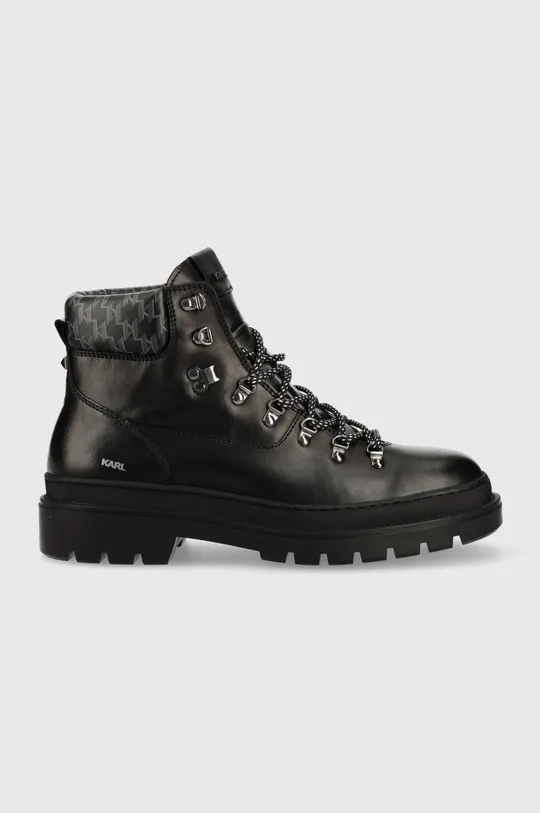 čierna Členkové topánky Karl Lagerfeld Outland Pánsky