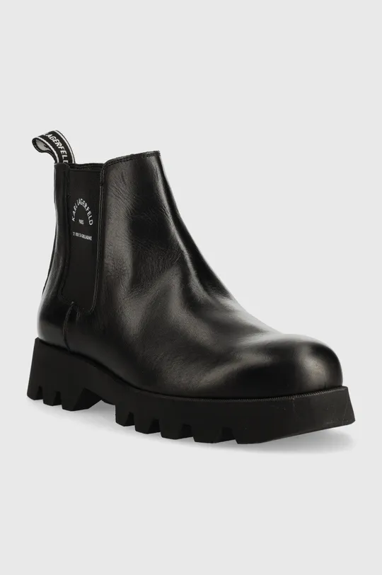 Δερμάτινες μπότες τσέλσι Karl Lagerfeld Terra Firma μαύρο