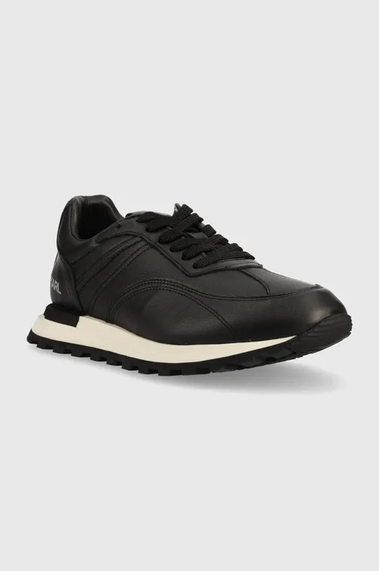 Δερμάτινα αθλητικά παπούτσια Karl Lagerfeld Depot μαύρο