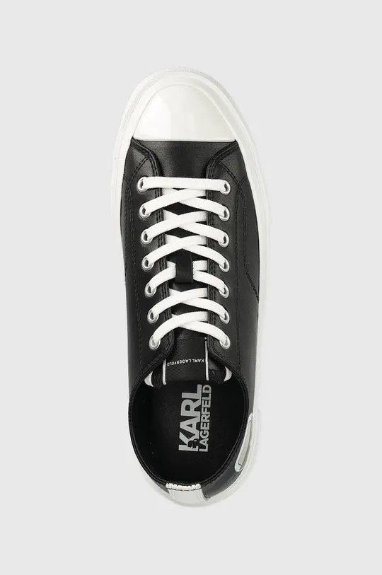 fekete Karl Lagerfeld bőr tornacipő Kampus Iii