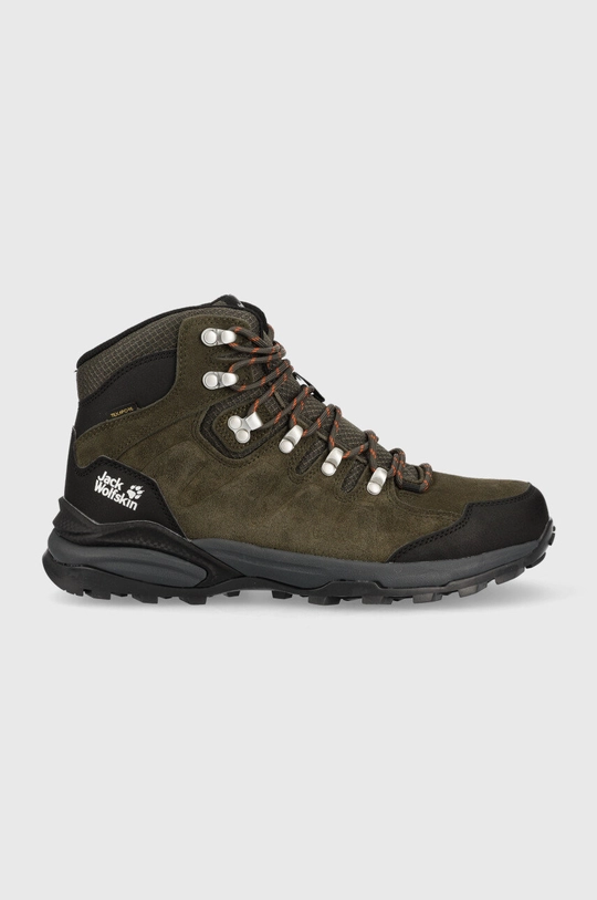 zielony Jack Wolfskin buty Refugio Texapore Mid Męski