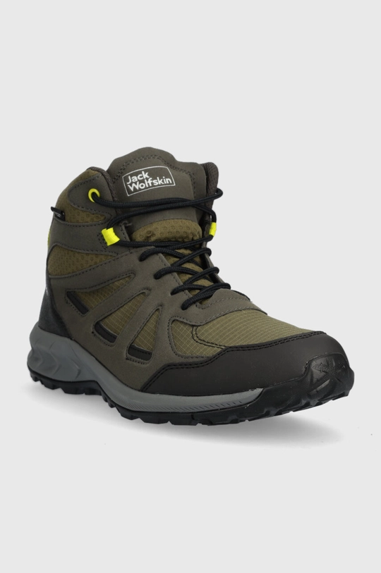 Παπούτσια Jack Wolfskin Woodland 2 Texapore Mid πράσινο