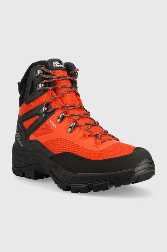 Topánky Jack Wolfskin Rebellion Guide Texapore Mid oranžová