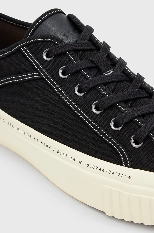 czarny AllSaints tenisówki Jack Script Low Top