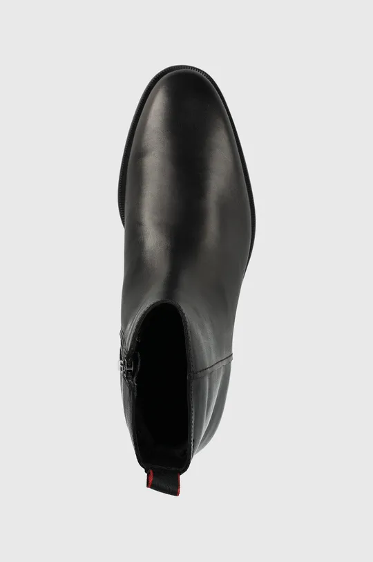 μαύρο Δερμάτινα παπούτσια HUGO Kyron