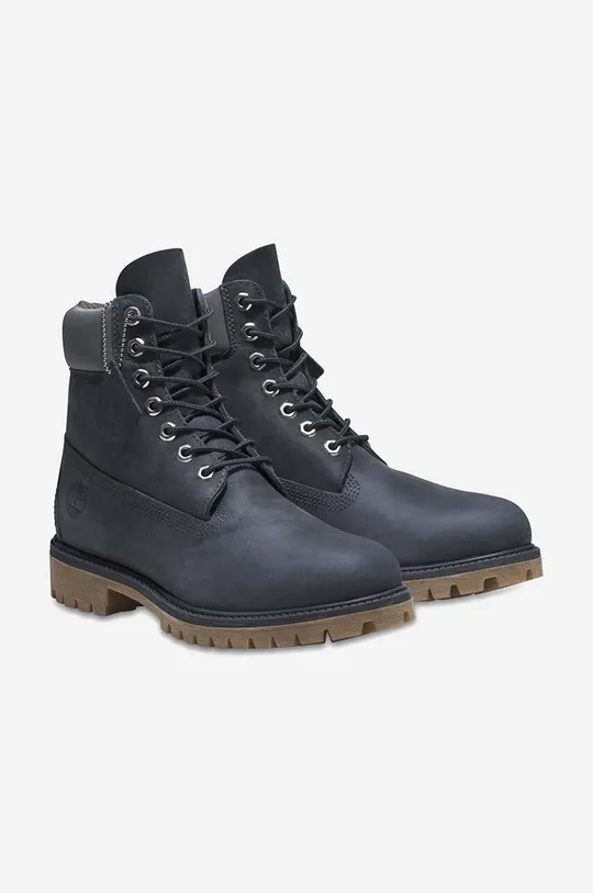 navy Timberland leather hiking boots 6 Premium Boot