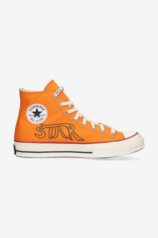 πορτοκαλί Πάνινα παπούτσια Converse Chuck 70 Ανδρικά