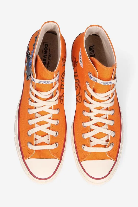 πορτοκαλί Πάνινα παπούτσια Converse Chuck 70