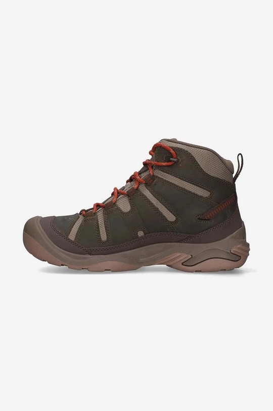 Keen shoes Circadia Mid WP  Uppers: Textile material, Natural leather Inside: Textile material Outsole: Synthetic material