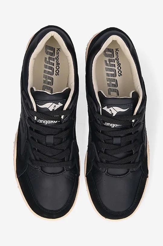 μαύρο Δερμάτινα αθλητικά παπούτσια KangaROOS True 3 Pointer