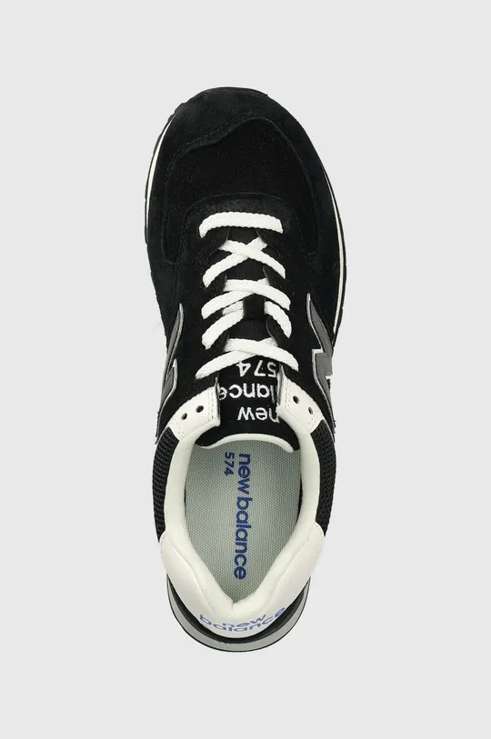 μαύρο Δερμάτινα αθλητικά παπούτσια New Balance