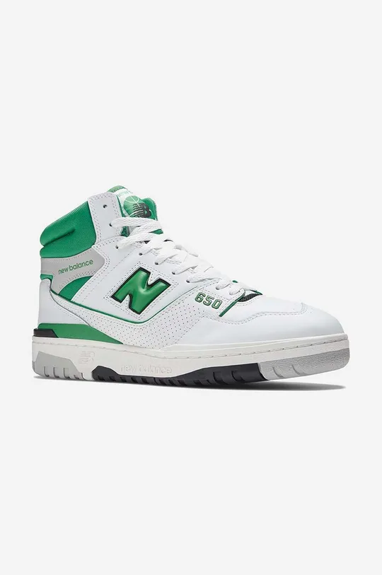 white New Balance sneakers BB650RWG