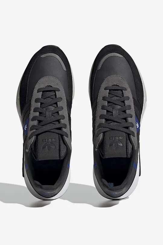 black adidas Originals leather sneakers Retropy F2