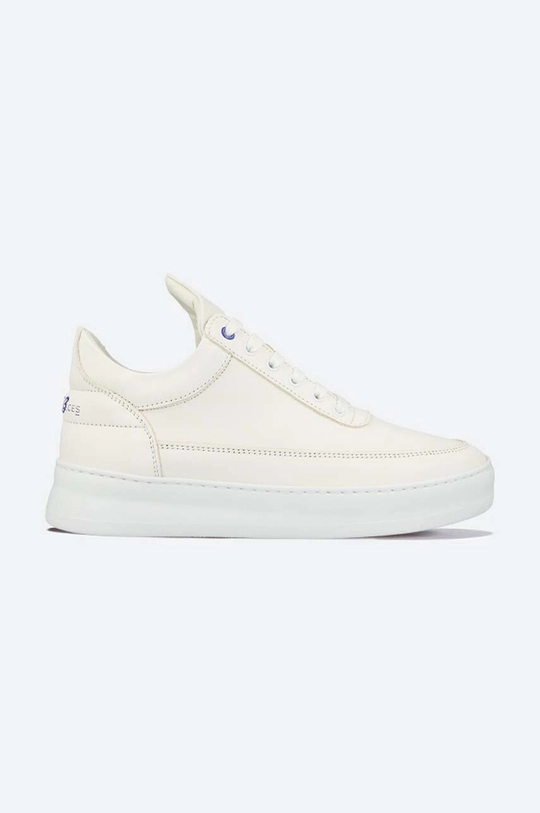 biały Filling Pieces sneakersy skórzane Low Top Plain 683 Organic Unisex