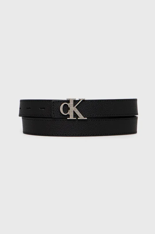 czarny Calvin Klein Jeans pasek skórzany K60K609800.9BYY Damski