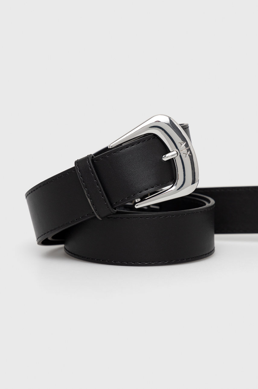 Ремень Armani Exchange женский цвет чёрный | ANSWEAR.ua