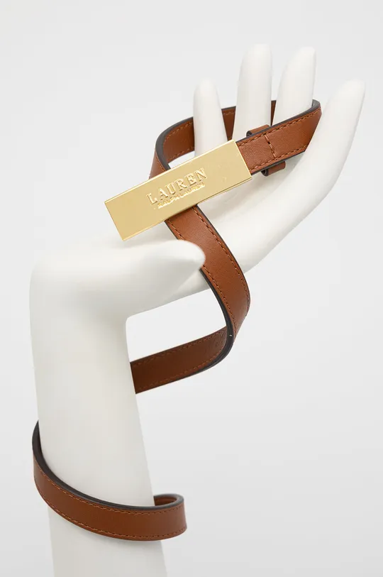 Кожаный ремень Lauren Ralph Lauren коричневый