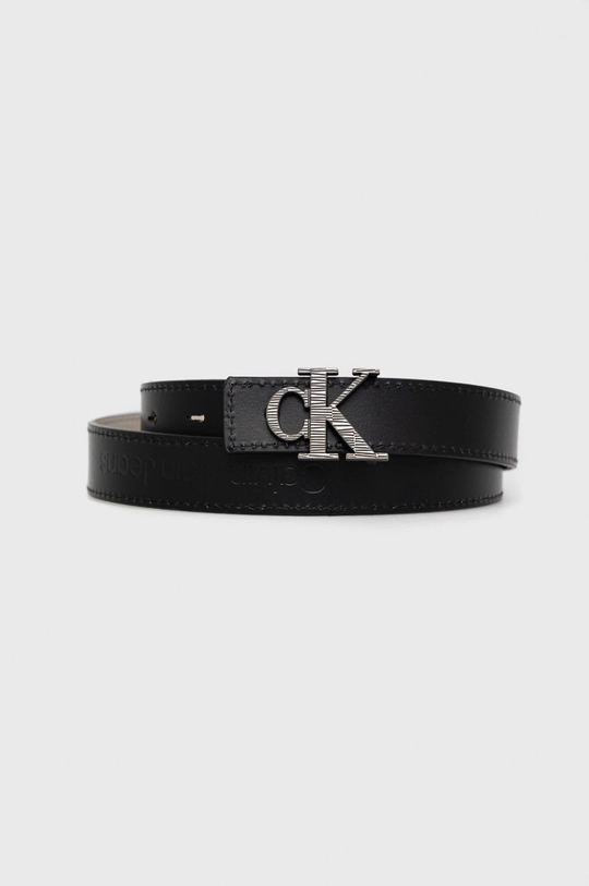 Αναστρέψιμη δερμάτινη ζώνη Calvin Klein Jeans  100% Φυσικό δέρμα