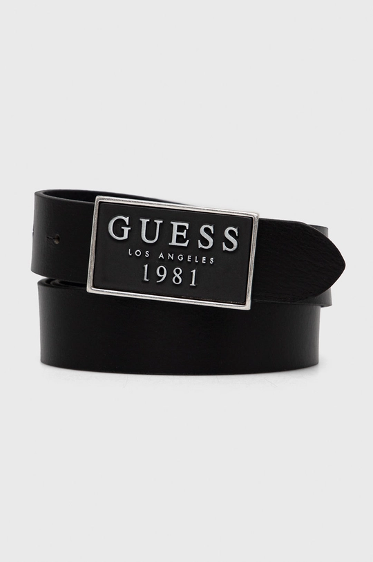 μαύρο Δερμάτινη ζώνη Guess Ανδρικά