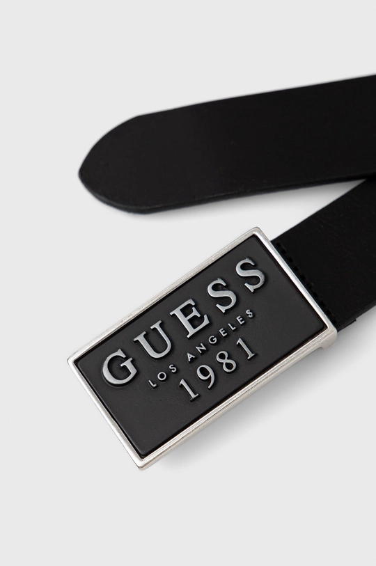 Δερμάτινη ζώνη Guess μαύρο