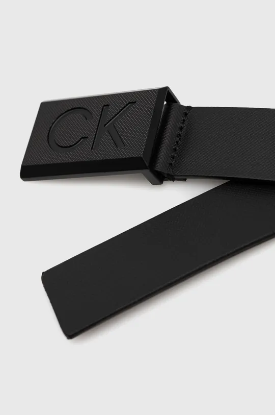 Шкіряний ремінь Calvin Klein чорний