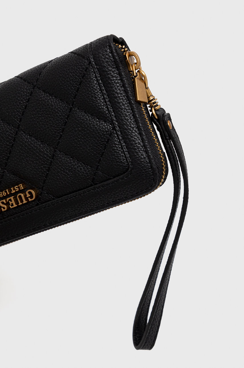 Guess portfel, damski kolor czarny | Answear.com
