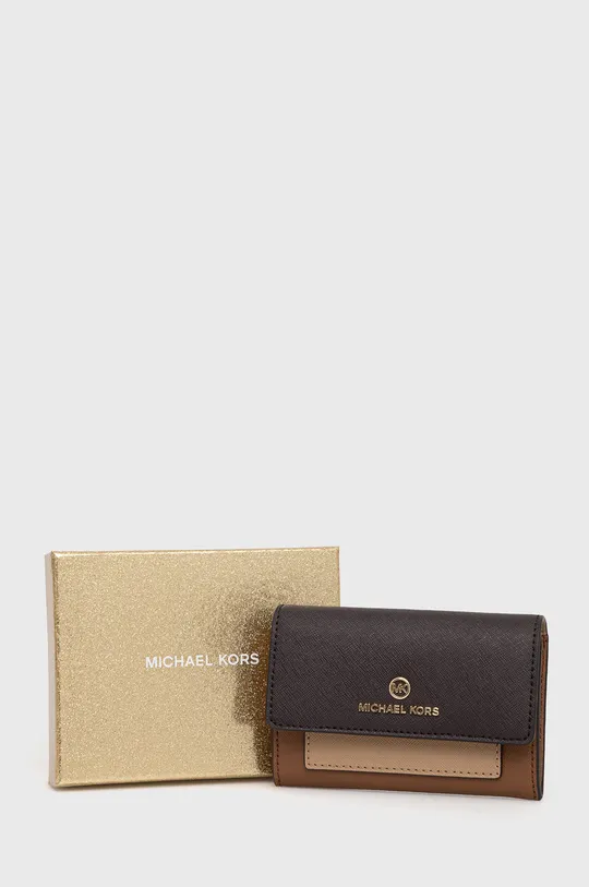 hnedá Peňaženka a kožený obal na karty MICHAEL Michael Kors
