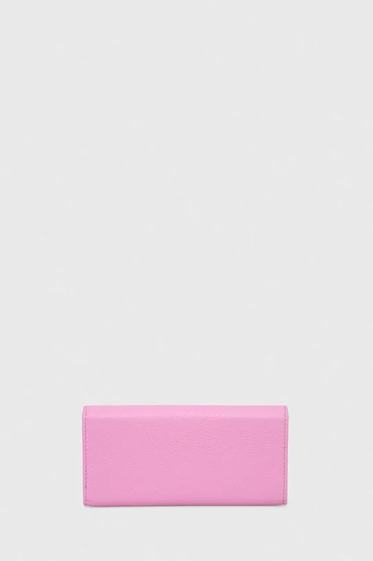 Шкіряний гаманець Patrizia Pepe рожевий