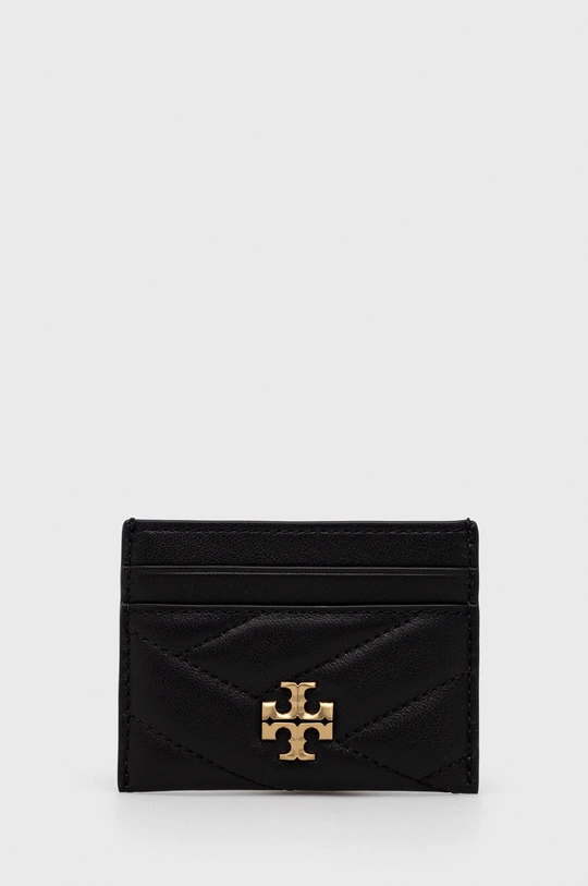 czarny Tory Burch etui na karty skórzane Damski