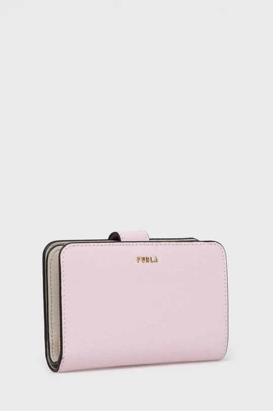 Δερμάτινο πορτοφόλι Furla ροζ