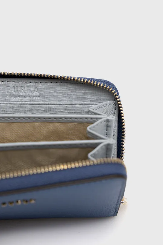 niebieski Furla portfel skórzany