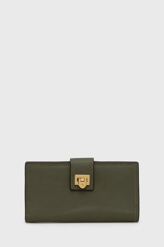πράσινο Δερμάτινο πορτοφόλι Lauren Ralph Lauren Γυναικεία