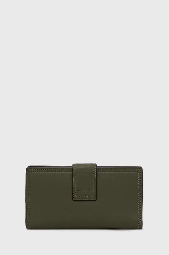 Kožená peňaženka Lauren Ralph Lauren zelená