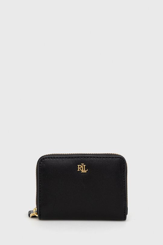 čierna Kožená peňaženka Lauren Ralph Lauren Dámsky