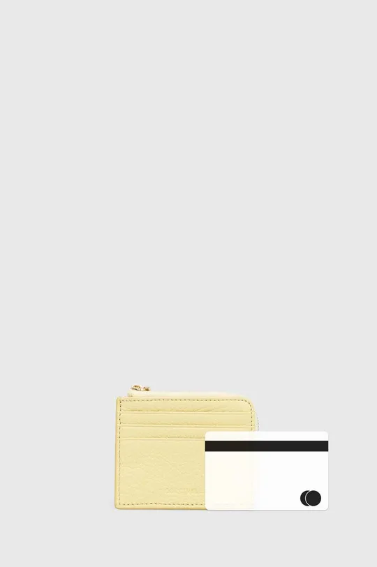 жовтий Шкіряний гаманець Coccinelle