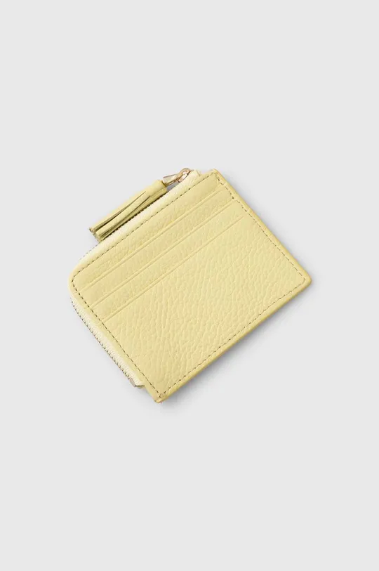 Шкіряний гаманець Coccinelle жовтий