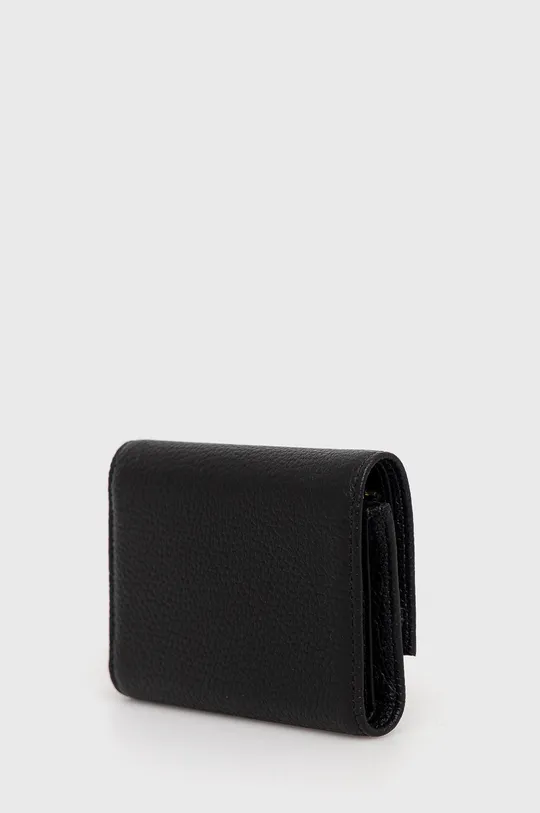 Шкіряний гаманець Coccinelle чорний