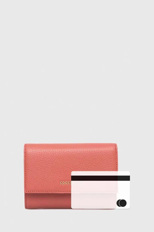 червоний Шкіряний гаманець Coccinelle