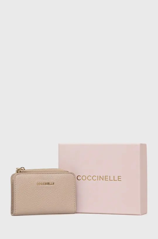 сірий Шкіряний гаманець Coccinelle