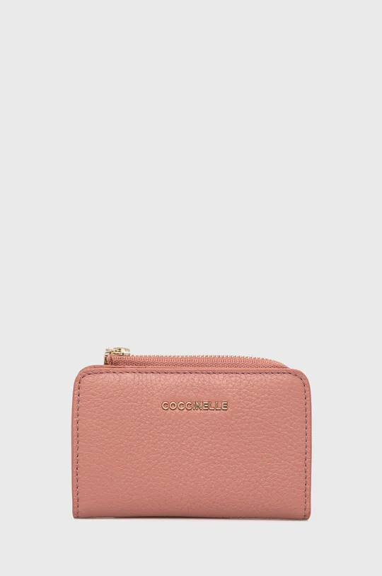ružová Kožená peňaženka Coccinelle Dámsky