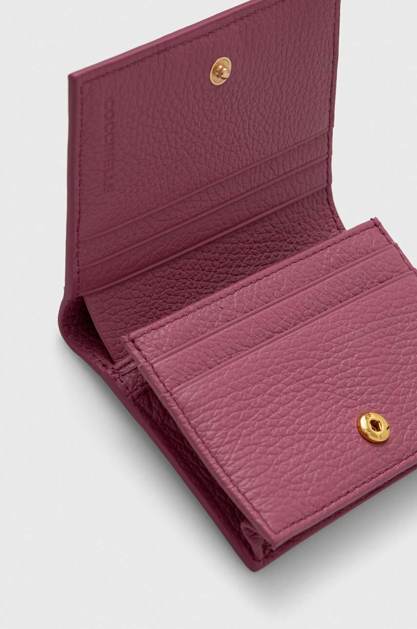 Кожаный кошелек Coccinelle женский цвет чёрный | ANSWEAR.ua